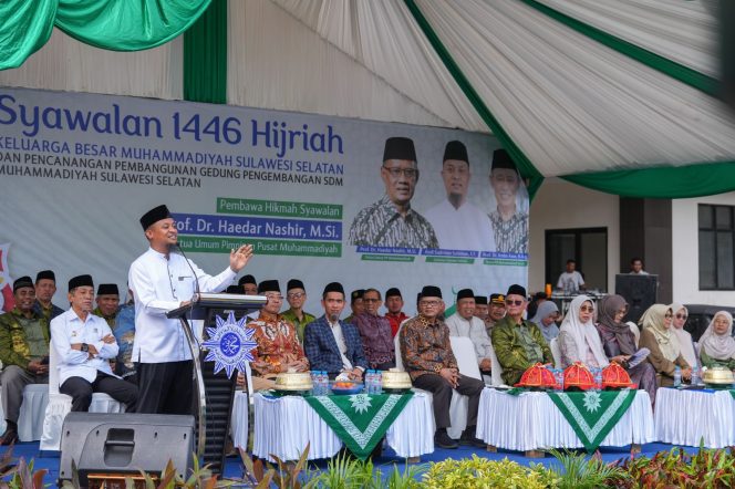 					Gubernur Andi Sudirman Apresiasi Pencanangan Gedung SDM dan Syawalan Muhammadiyah Sulsel