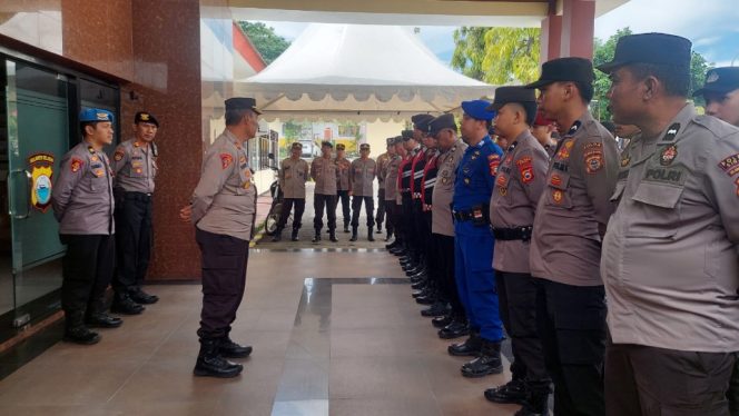 					Apel Kesiapan Pengamanan untuk Mengawal Aksi Unjuk Rasa. (Foto: Istimewa)