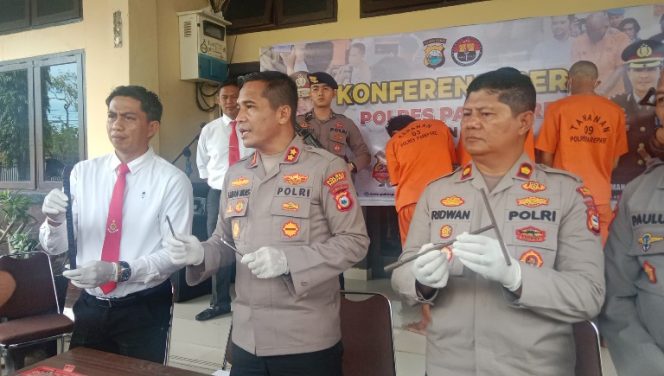 					Press Release Polres Parepare Terkait Pengungkapan Kasus Curanmor Lintas Kabupaten. (Foto: Berita.News/ Wahyu)