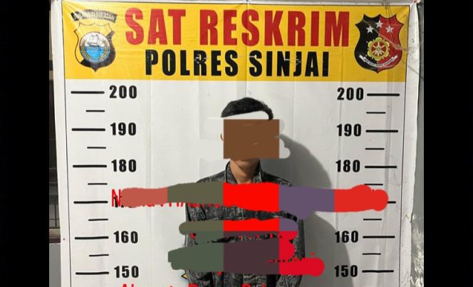 					Terduga Pelaku HN Diamankan di Mapolres Sinjai. (Foto: Istimewa)