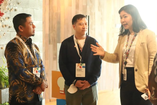 					Tasming Hamid Disambut Olivia Basrin Di Kantor Google Indonesia. (Foto: Ist/ Humas)