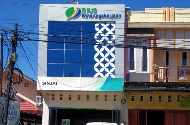 					Kantor BPJS Ketenagakerjaan Kabupaten Sinjai. (Foto: Berita.News/ Syarif)