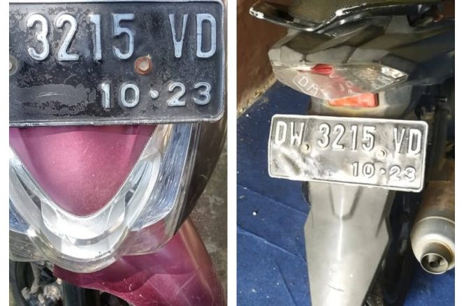 					Motor Tanpa Pemilik Diamankan di Mapolsek Sinjai Timur. (Foto: Kolase/ Berita.News/ Ist)