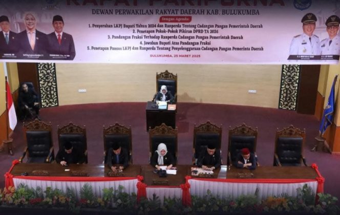 					Rapat Paripurna DPRD Bulukumba Bahas LKPJ dan Ranperda Ketahanan Pangan