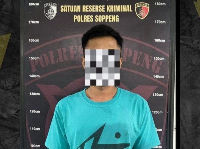 					Terduga Pelaku Judi OnlinenDiamankan di Mapolres Soppeng. (Foto: Istimewa)