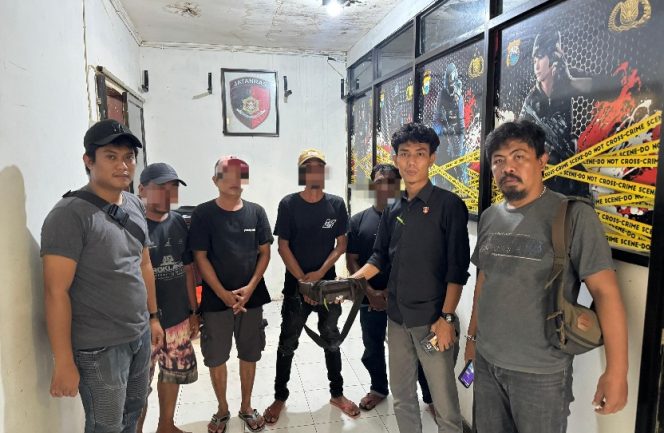 					Empat Terduga Pelaku Parkir Liar Diamankan Polisi di Bulukumba. (Foto: Istimewa)