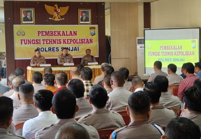 					Pembekalan Fungsi Teknis Personel Polres Sinjai. (Foto: Ist/ Humas)