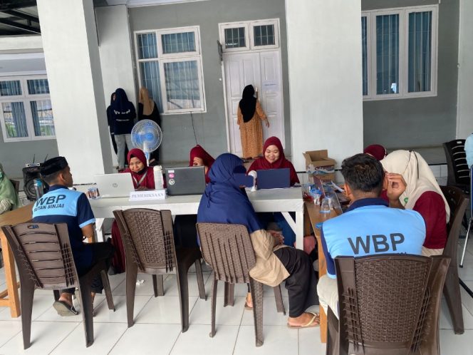 					Pemeriksaan Kesehatan Warga Binaan di Rutan Sinjai. (Foto: Istimewa)