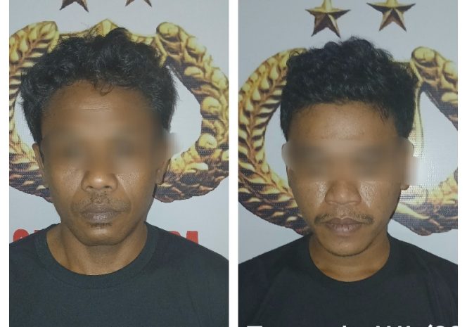 					Kedua Terduga Pelaku Penyalahgunaan Narkoba, ID dan WA. (Foto: Ist/ Kolase Berita.News)