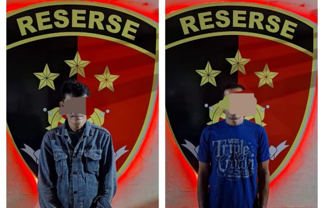 					Dua Terduga Bandar Togel di Selayar. (Foto: Ist/ Kolase/ Berita.News)