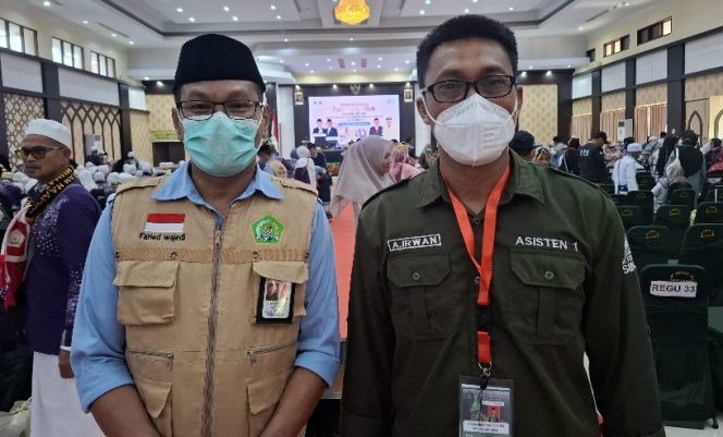 					Kepala Kantor Kemenag Sinjai, H. Faried Wajedi Bersama Asisten Setdakab Sinjai, A Irwan Syahrani. (Foto: Istimewa)