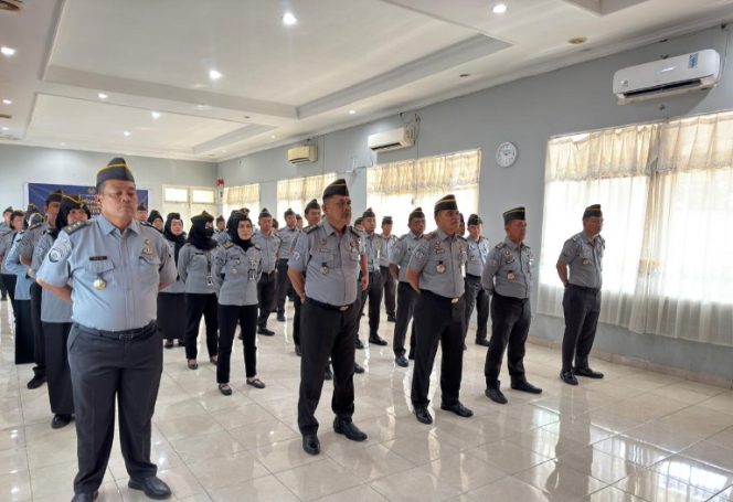 					Apel Virtual Serentak, Lapas Makassar Tekankan Disiplin dan Sinergi Lintas Instansi