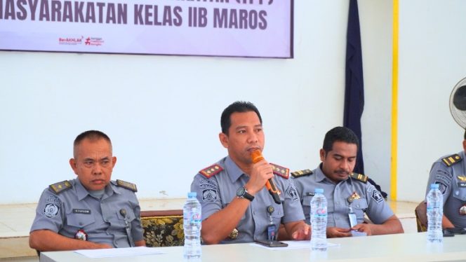 					Sidang Tim Pengamat Pemasyarakatan di Aula Lapas Maros. (Foto: Istimewa)