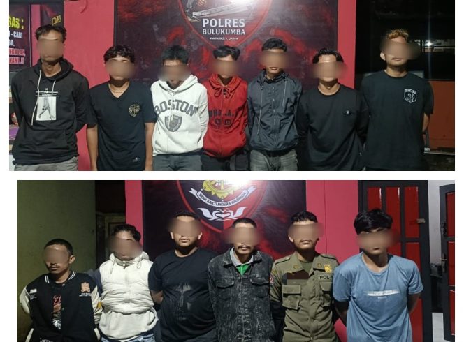 					Kelompok Pemuda Kajang, Bulukumba [atas] dan Kelompok Pemuda Makassar [bawah]. (Foto: Kolase Berita.News)