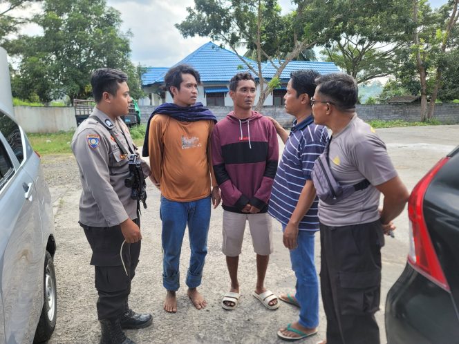 					Terduga pelaku saat ditangkap polisi. (IST)