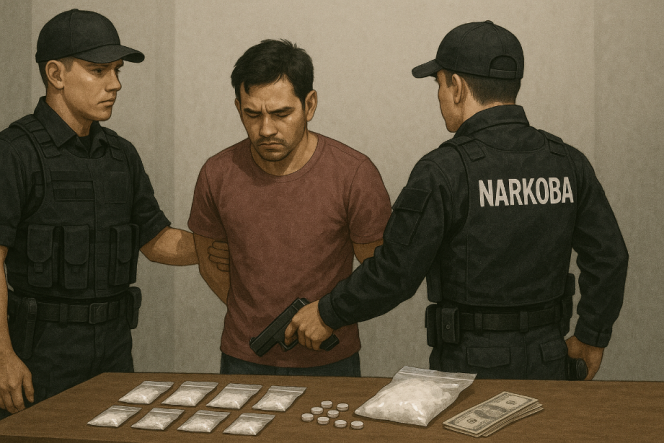 					Ilustrasi Penangkapan Pelaku Kasus Narkoba. (Foto: Ilustrasi/ Berita.News)