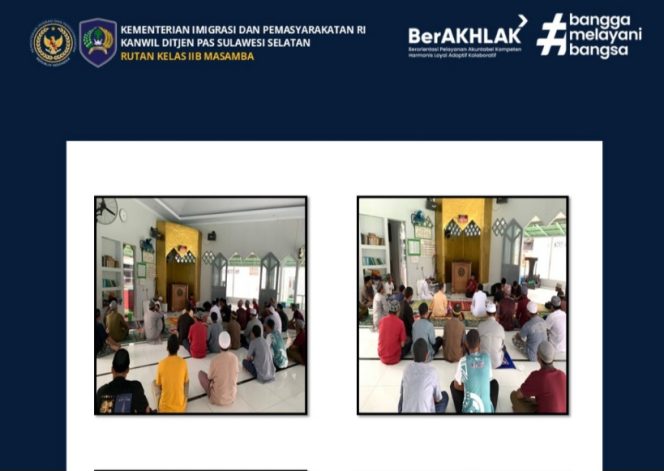 					Rutan Masamba Gelar Tahsin Al-Qur’an Rutin, Upaya Pembinaan Spiritual Warga Binaan