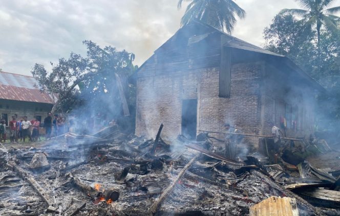 					Kindisi Rumah Warga Usai Alami Kebakaran. (Foto: Istimewa)