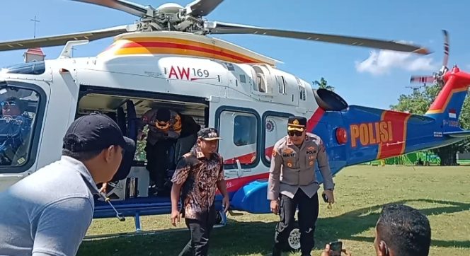					Kapolres dan Wali Kota Parepare Lakukan Pemantauan Udara Arus Lalu Lintas