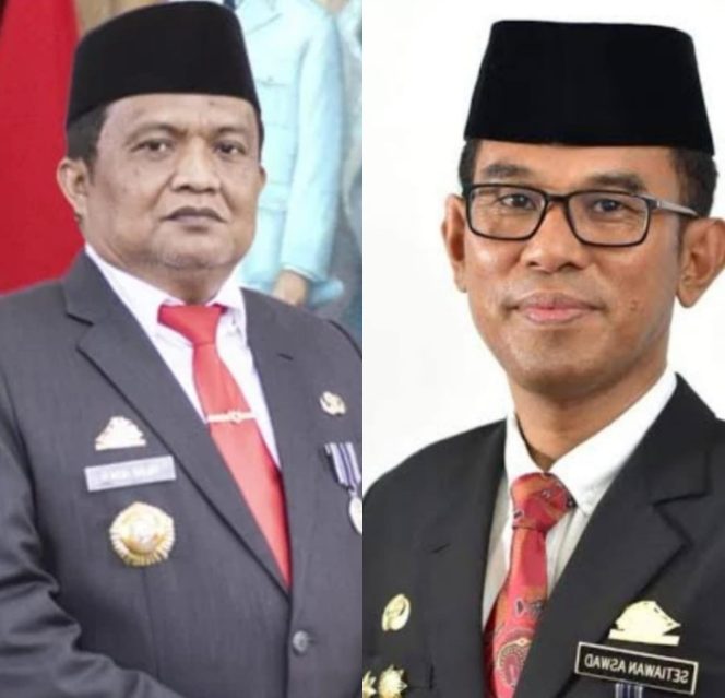 					Kepala Dinas PMD Muhammad Saleh (kiri) dan Kepala Bappelitbangda Sulsel Setiawan Aswad (kanan) (its.berita.news)
