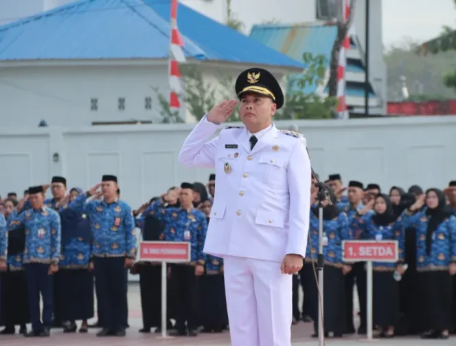 					Wabup Hengky Yasin Irup pada Upacara Peringatan HUT ke-80 RI Tingkat Kab. Takalar