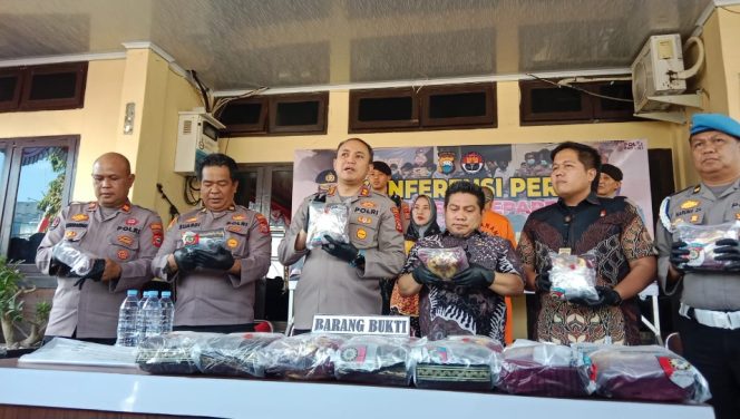 					Press Release Pengungkapan Kasus Penyelundupan Narkoba di Parepare. (Foto: Berita.News/ Wahyu)