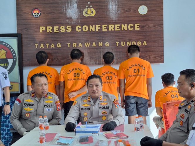 					Lima Pelaku Narkoba Diciduk Polres Selayar, Terlibat Jaringan Lintas Daerah