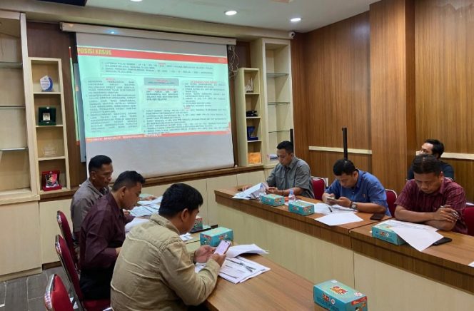 					Gelar perkara dipimpin Wakil Direktur Reskrimsus Polda Sulsel AKBP Dodik Susianto. (Foto: Istimewa)