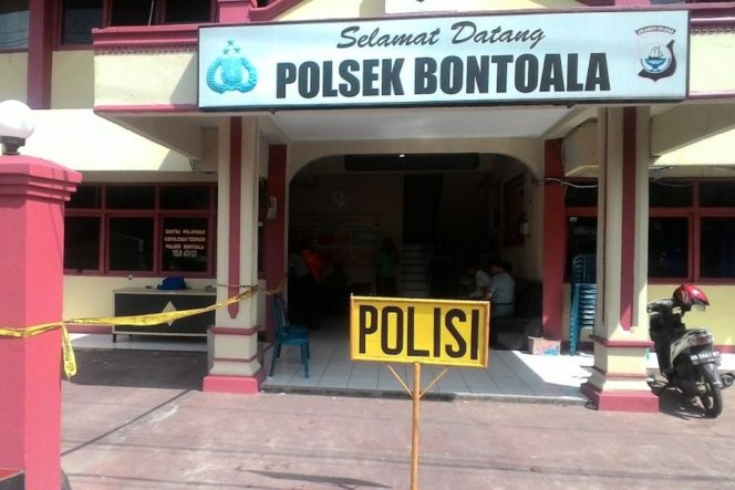 					Kantor Polsek Bontoala, Kota Makasaar. (Foto: Berita.News/ Akbar)
