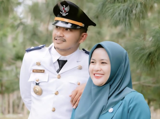 					A. Ikramullah Bersama Almarhumah Dwi Ayu Amalia Ilham. (Foto: Ist)