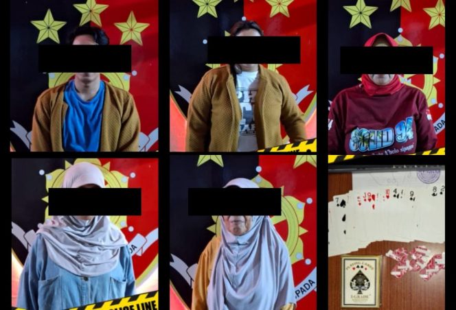 					Empat Wanita 1 Pria Penjudi Kartu Remi Diciduk Polres Selayar, Uang Rp3,5 Juta Disita