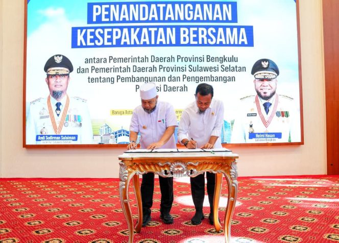 					Pemprov Sulsel – Bengkulu Kerjasama Bangun dan Kembangkan Potensi Daerah