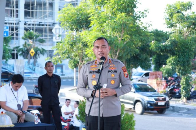 					Sambutan Kapolres Bulukumba AKBP Restu Wijayanto pada Launching Panggung Aspirasi. (Foto: Istimewa)