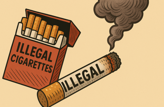 					Ilustrasi Rokok Ilegal. (Foto: Berita.News/ AI)