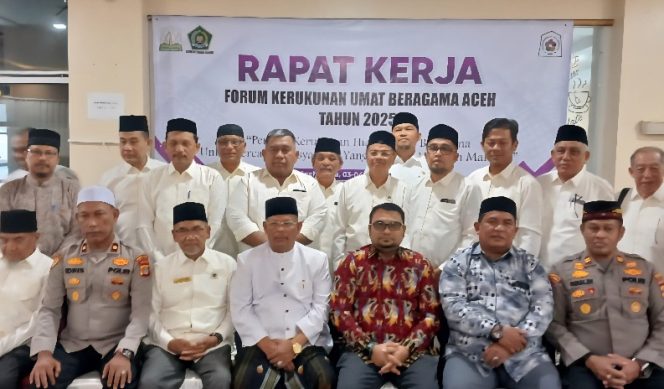 					Pengurus FKUB Aceh pada Gelaran Rapat Kerja. (Foto: Istimewa)