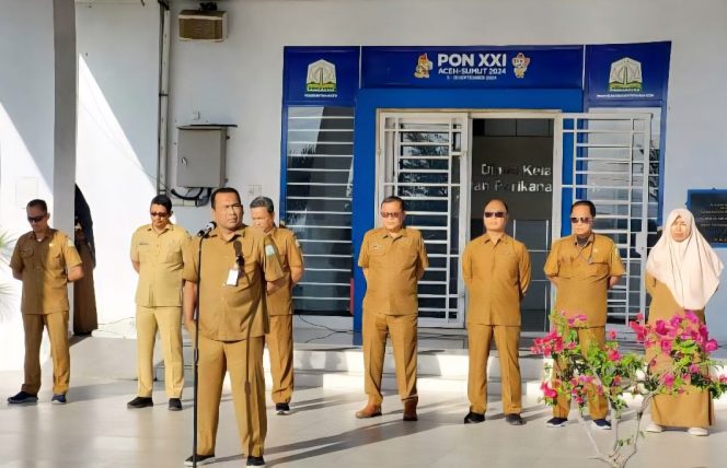 					Apel Pagi Pegawai DKP Aceh. (Foto: Istimewa)