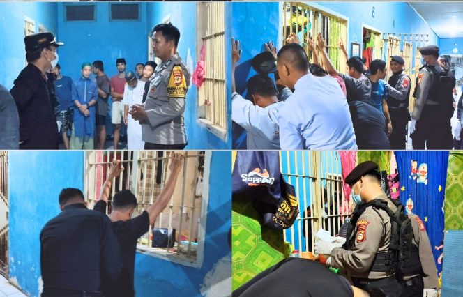 					Cegah Peredaran Barang Terlarang, Lapas Maros dan Polres Gelar Razia Terpadu