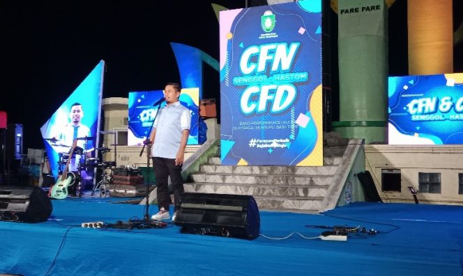 					Tasming Hamid, secara resmi membuka dan meresmikan pelaksanaan CFN dan CFD di Kawasan Hastom Parepare. (Foto: Istimewa)