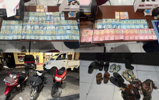 					Polisi Bongkar Judi Sabung Ayam di Bulukumba, Pelaku Kabur Menyisakan Uang Puluhan Juta dan Motor