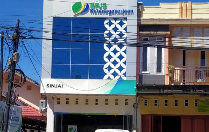 					Kantor BPJS Ketenagakerjaan di Jalan Persatuan Raya Sinjai. (Foto: Berita.News)