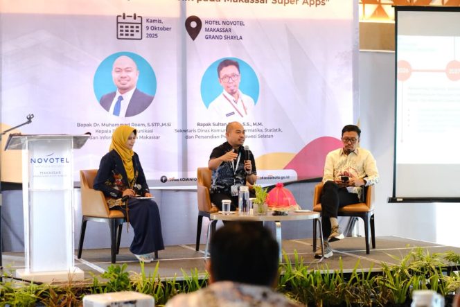 					Kepala Dinas Kominfo Makassar Muh Roem saat memberikan sambutan Sosialisasi SPLP lingkup Pemkot Makassar (dok)
