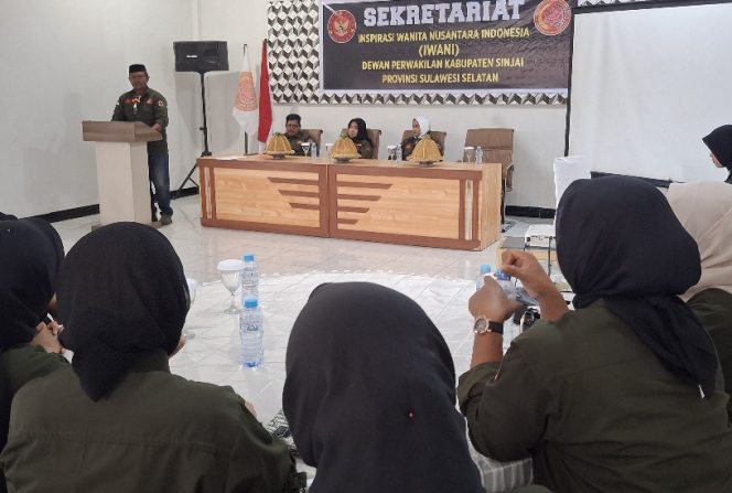 					Sambutan Ketua DPC Triga Nusantara Sinjai, Lukman Al Faruq. (Foto: Berita.News/ Syarif)
