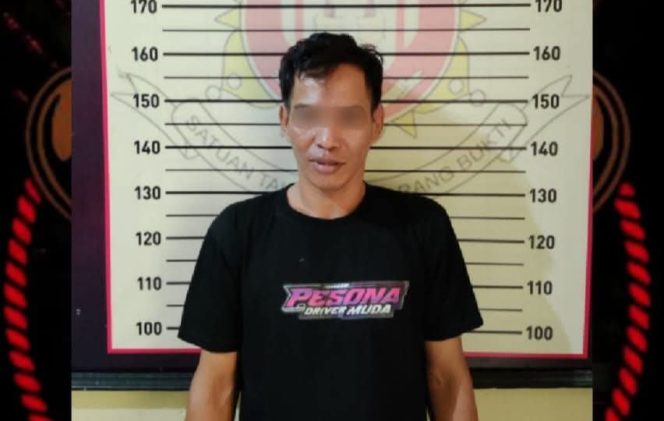 					Terduga Pelaku JF Diamankan di Mapolres Bantaeng. (Foto: Istimewa)