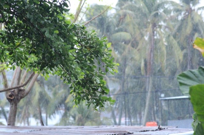 					Hujan Deras Mengguyur Wilayah Kota Parepare dan Sekitarnya. (Foto: Berita.News/ Wahyu)