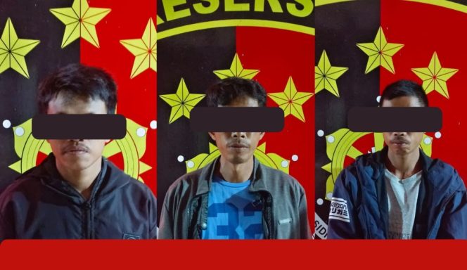 					Tiga Terduga Pelaku Penganiayaan Diamankan Tim Resmob Polres Selayar. (Foto: Kolase/ Istimewa)