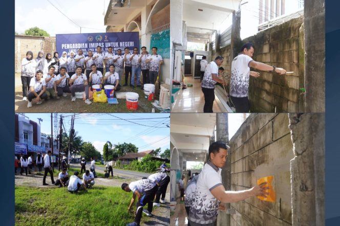 					Lapas Maros Gelar Pengabdian Imipas untuk Negeri, Fokus Bersihkan dan Peremajaan Sarana Ibadah