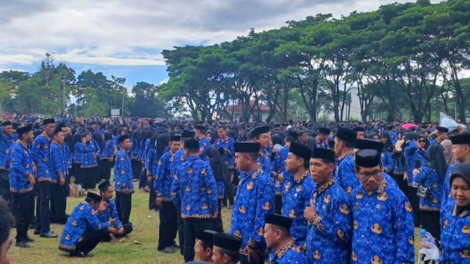 					Pelantikan ASN PPPK Paruh Waktu Lingkup Pemkab Sinjai. (Foto: Istimewa/ Aan)