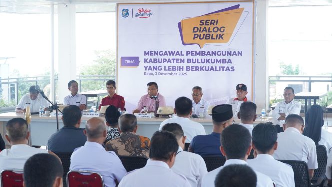 					Bupati Bulukumba Gelar Dialog Publik, Minta Masyarakat Ikut Awasi Pembangunan