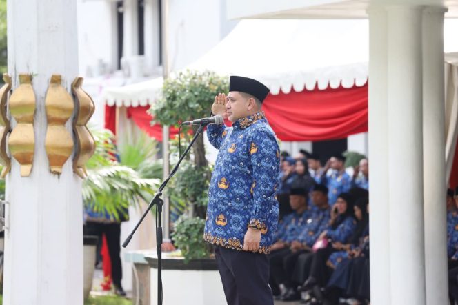 					Wali Kota Makassar Munafri Arifuddin saat memimpin Upacara HUT KORPRI di Balaikota (dok)