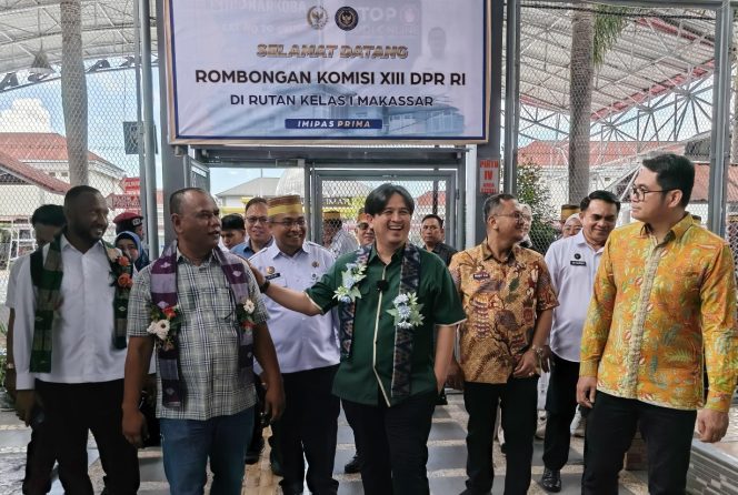 					Komisi XIII DPR RI Tinjau Layanan dan Pembinaan di Rutan Makassar